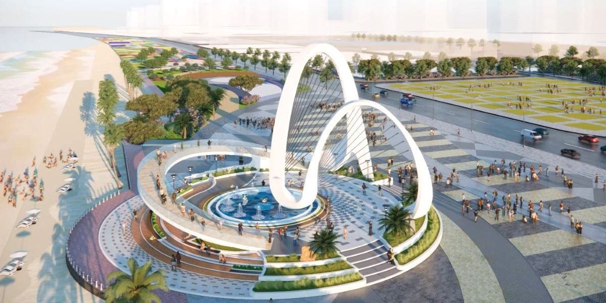 Phối cảnh công trình điểm nhấn trong công viên Thùy Vân (Bãi Sau, TP Vũng Tàu)